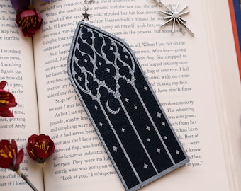 Stargazer Window Faux Leather Bookmark