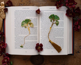 Ginkgo Leaf Metal Bookmark