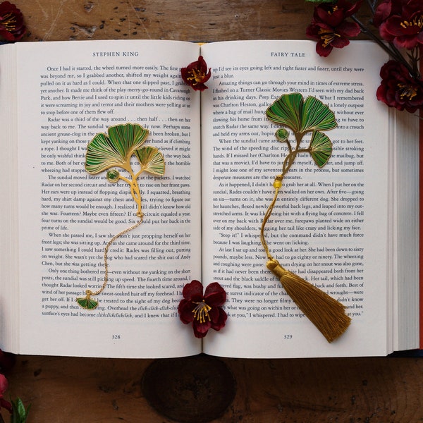 Ginkgo Leaf Metal Bookmark