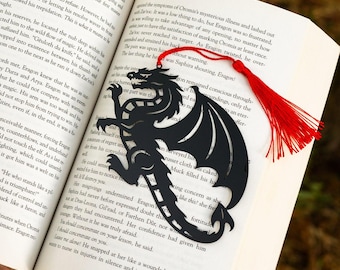 The Obsidian Dragon Metal Bookmark