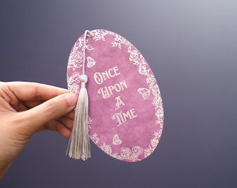 Pink Once Upon a Time Foil Bookmark