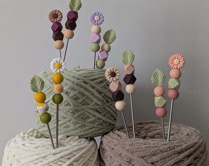 Featured listing image: Amigurumi Sticks | Sewing | Tool | Crochet | Knit | Plushie Stix | Boho Flowers