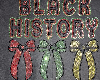 Black History Rhinestone Template | SS10 Hotfix | Layered Digital File