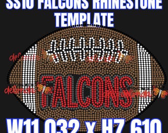 SS10 FALCONS BLING TEMPLATE! - Hotfix Rhinestone Template Bundle - Digital Files Only