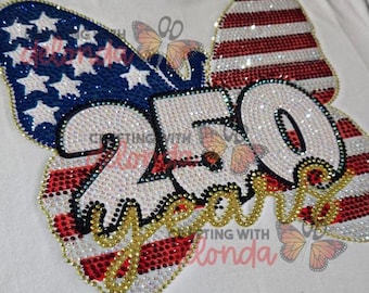 250 Celebration Butterfly Rhinestone Template | SS10 Hotfix | Layered Digital File