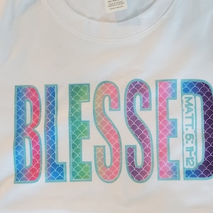 NEU! SS10 Strass Vorlage Bündel - BLESSED MATT 5:11-12. Dies ist ein weiteres Wort, mit dem Gott uns in der Schrift beschreibt. B10.927x H5.716