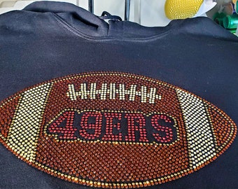 49ers Bling Template! - SS10 Hotfix Rhinestone Template - Digital File ONLY.