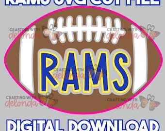 SS10 RAMS BLING TEMPLATE! - Hotfix Rhinestone Template - Digital File Only