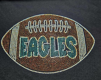 SS10 EAGLES BLING TEMPLATE! - Hotfix Rhinestone Template - Digital File Only
