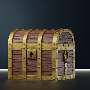 MTG Commander Deck box: Treasure Chest (COLOR)