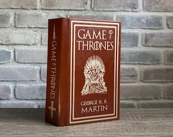LIBRO INDIVIDUAL ~ Juego de Tronos, la saga Canción de Hielo y Fuego de George R.R. Martin ~ Libros encuadernados en tapa dura, imitación piel