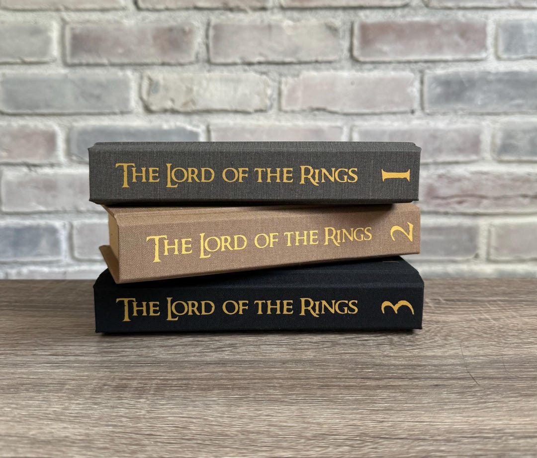 The Lord of the Rings 3 Book Bundle ~ Rebound Hardcover Book ~ Handmade ...