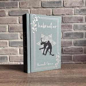 Icebreaker by Hannah Grace~ Rebound book, Hardcover ~ Handmade, Original Design