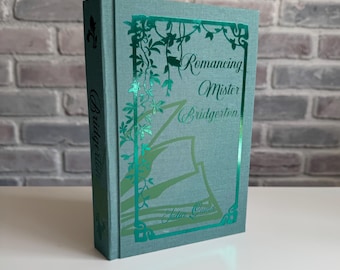 Romancing Mister Bridgerton de Julia Quinn ~ Serie Bridgerton, libro 4 ~ Libro reencuadernado, tapa dura ~ Hecho a mano, diseño original