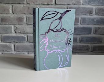 El diario de la princesa de Meg Cabot ~ Libro reencuadernado, tapa dura ~ Hecho a mano, diseño original