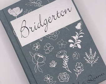 Larger cover ~ Bridgerton, The Duke and I by Julia Quinn ~ Rebound book, Hardcover ~ Handmade, Original Design