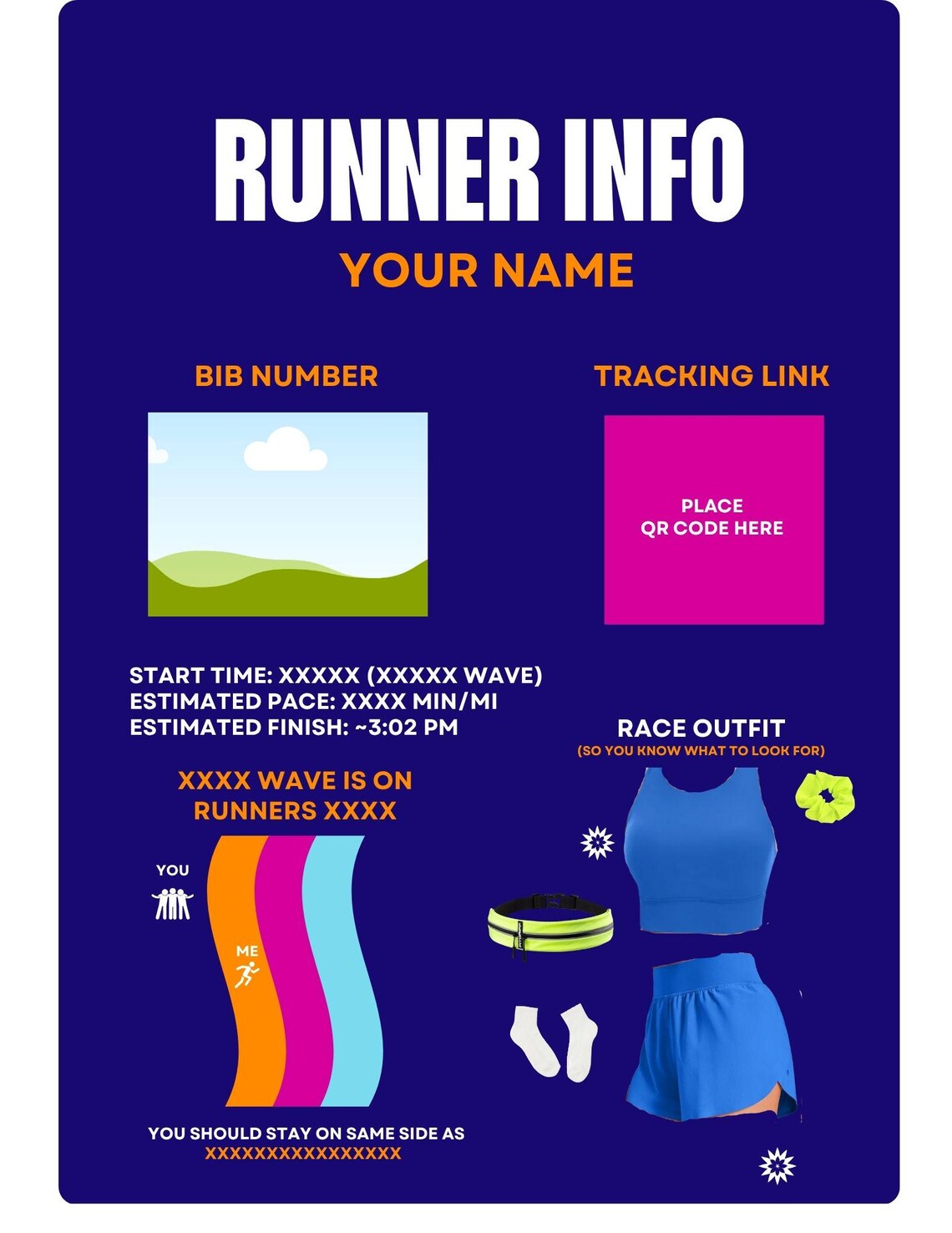 NYC Marathon Spectator Guide (canva Template) - Etsy