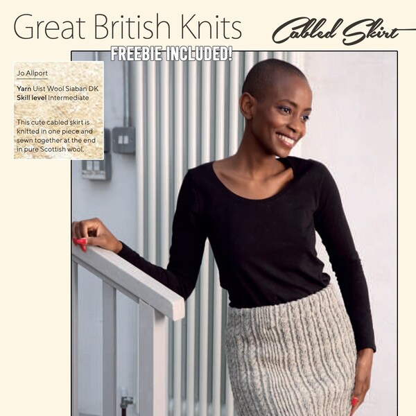 Knitting Patterns - Cabled Skirt + Nosegay Cushion - high quality scans  | Digital Item - PDF | Wendy | Hayfield | Get up to 30% discount!