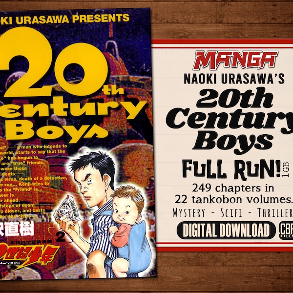 Vintage Manga - 20th Century Boys - Full Run of 249 chapters in 22 volumes - See description | Digital Download - 950mb | cbr-files |