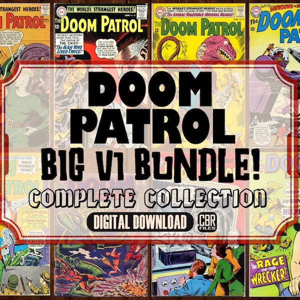 Vintage Doom Patrol Comics by DC - Full run - Complete v1 collection, all 36 issues. See descr. | Digital Download | cbr-files |