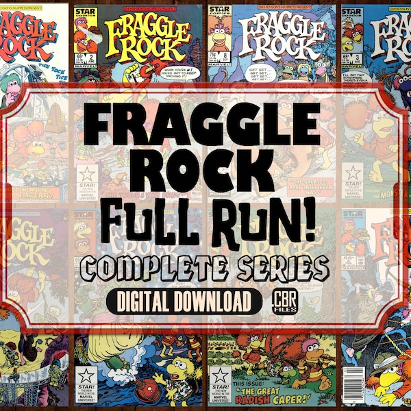 Fraggle Rock Comics - Full run - Complete collection - 8 comics total. See descr. | Digital Download | cbr-files | Marvel |