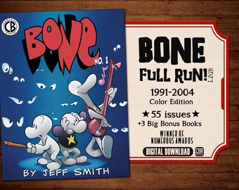 Bone - Comic Mega-Pack [Euro-Comics] Série complète à 55 numéros + 3 gros livres bonus - tous les fichiers CBR. Voir la descr. | Téléchargement numérique de 1,2 Go |