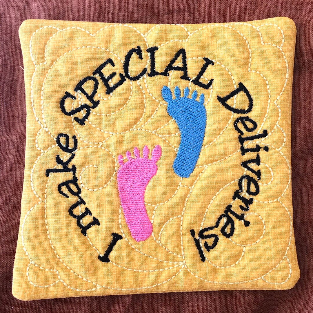 Mug Rug Doula Midwife Nurse Birth Worker Custom Embroidered - Etsy