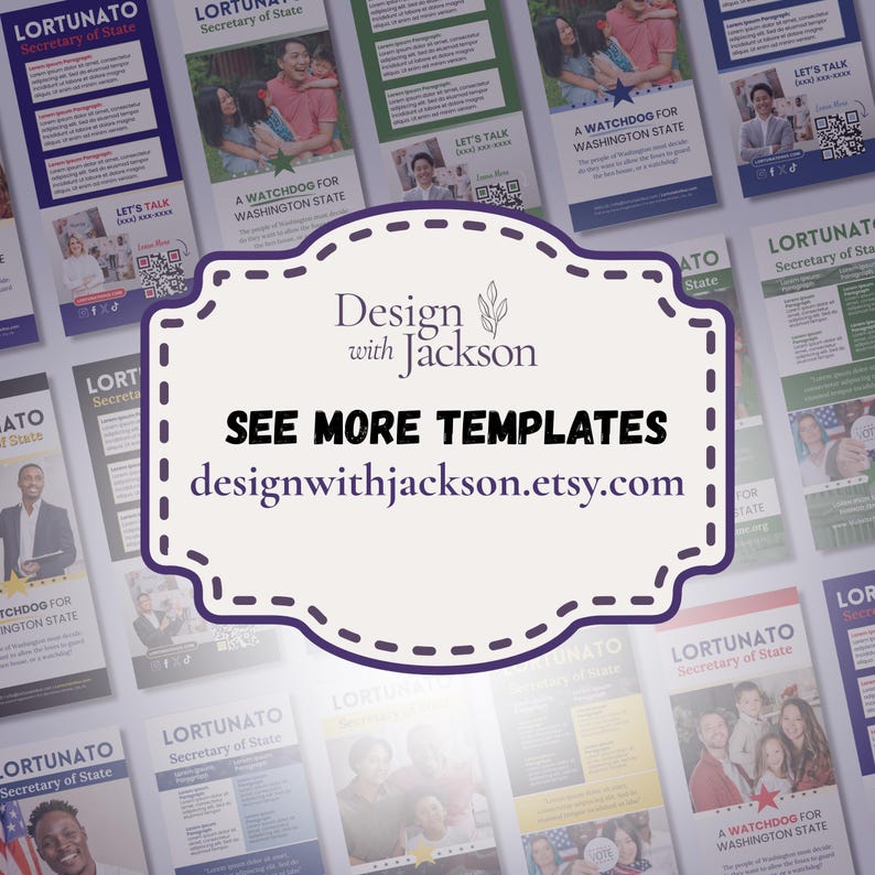 Political Campaign Postcard Template, 11x6 EDDM (canva Download) - Etsy