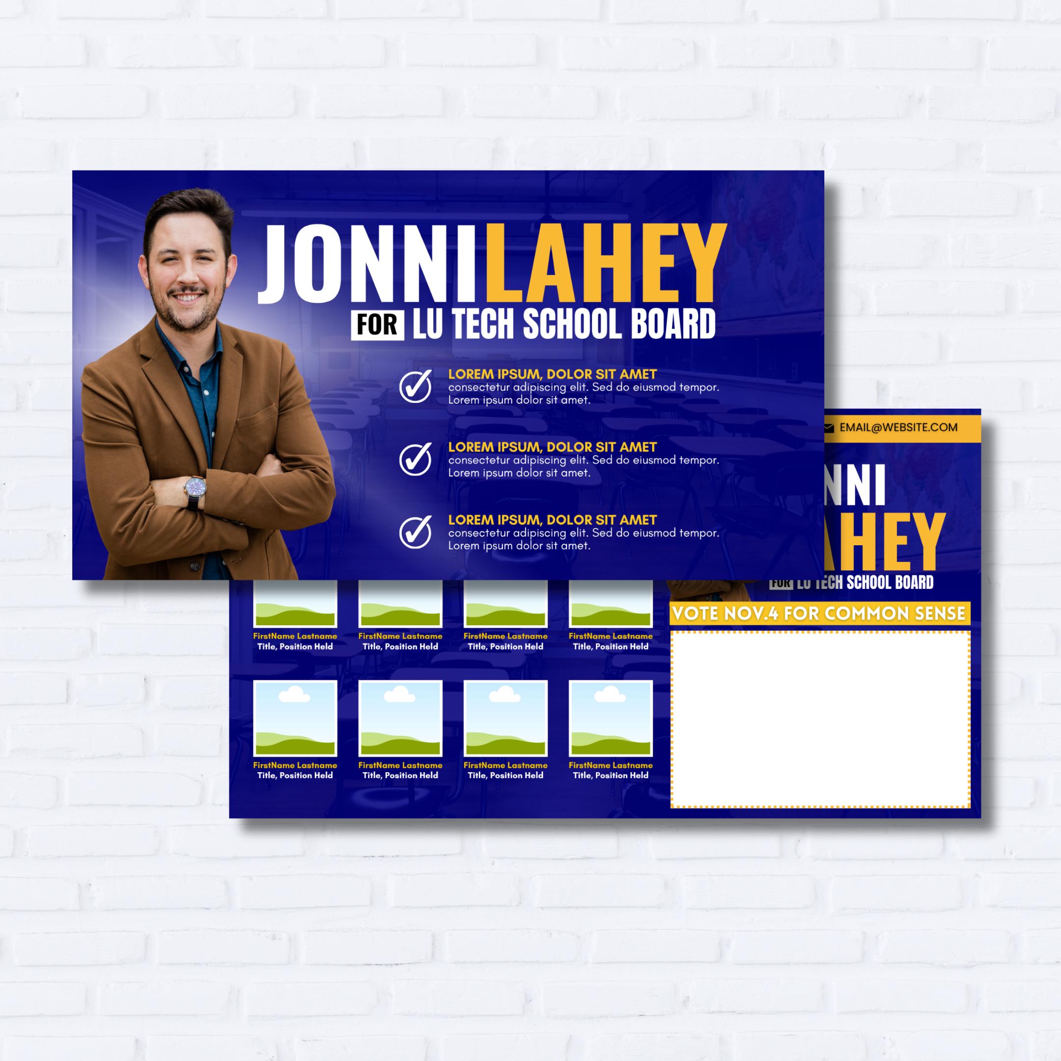 Political Campaign Postcard Template, 11x6 EDDM (canva Download) Etsy