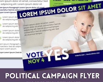 Szablon Canva na pocztówkę polityczną, EDDM Mailer (do pobrania cyfrowego)