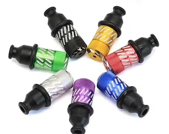 Etched Metal One Hitter Pipe: 2" Sneak A Toke with Free 5 Stainless Steel Screens