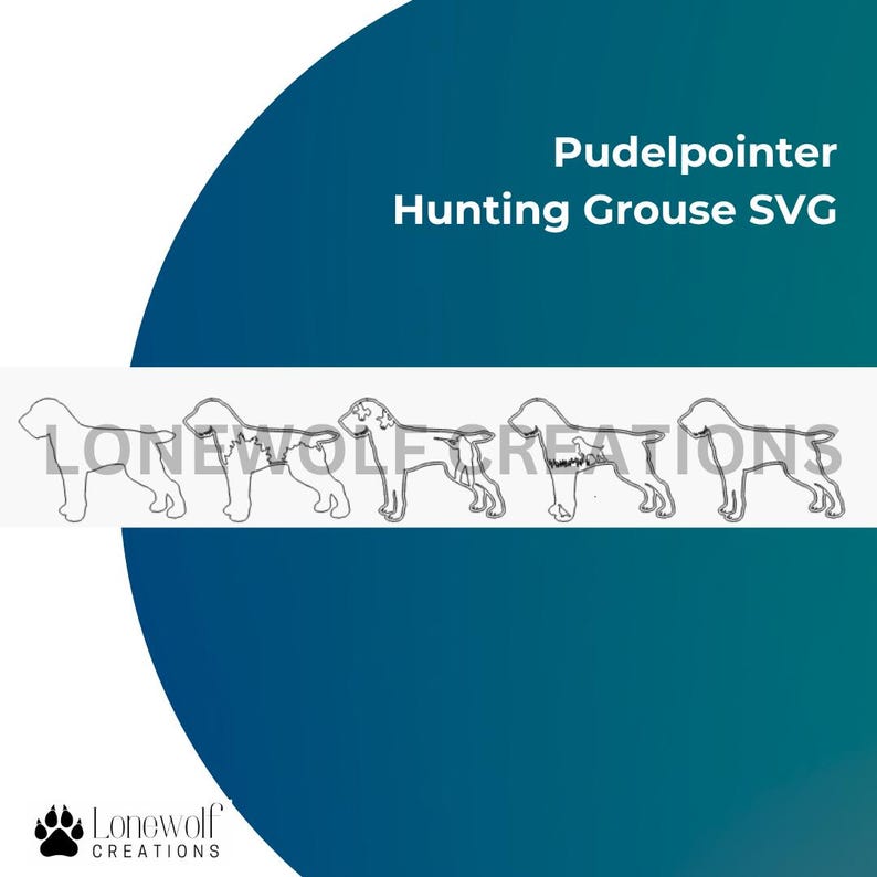 Pudelpointer Hunting Grouse SVG Digital File Laser Cut Wood Art File - Etsy
