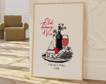 Cheese and Wine Club - Downloadable Art