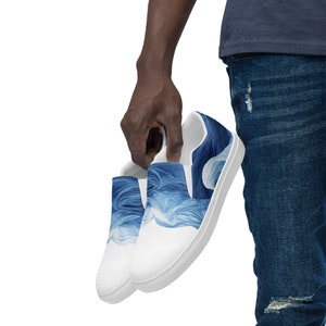 Ocean Wave - Men’s slip-on canvas shoes