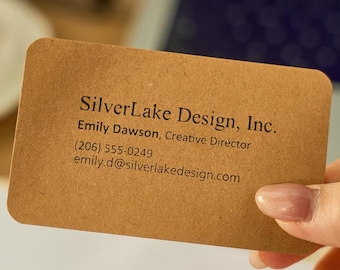 Custom Business Card Stamp – Personalized Company Logo Stamp for Documents, Cards & Professional Branding (Free Shipping), 58mm x 22mm