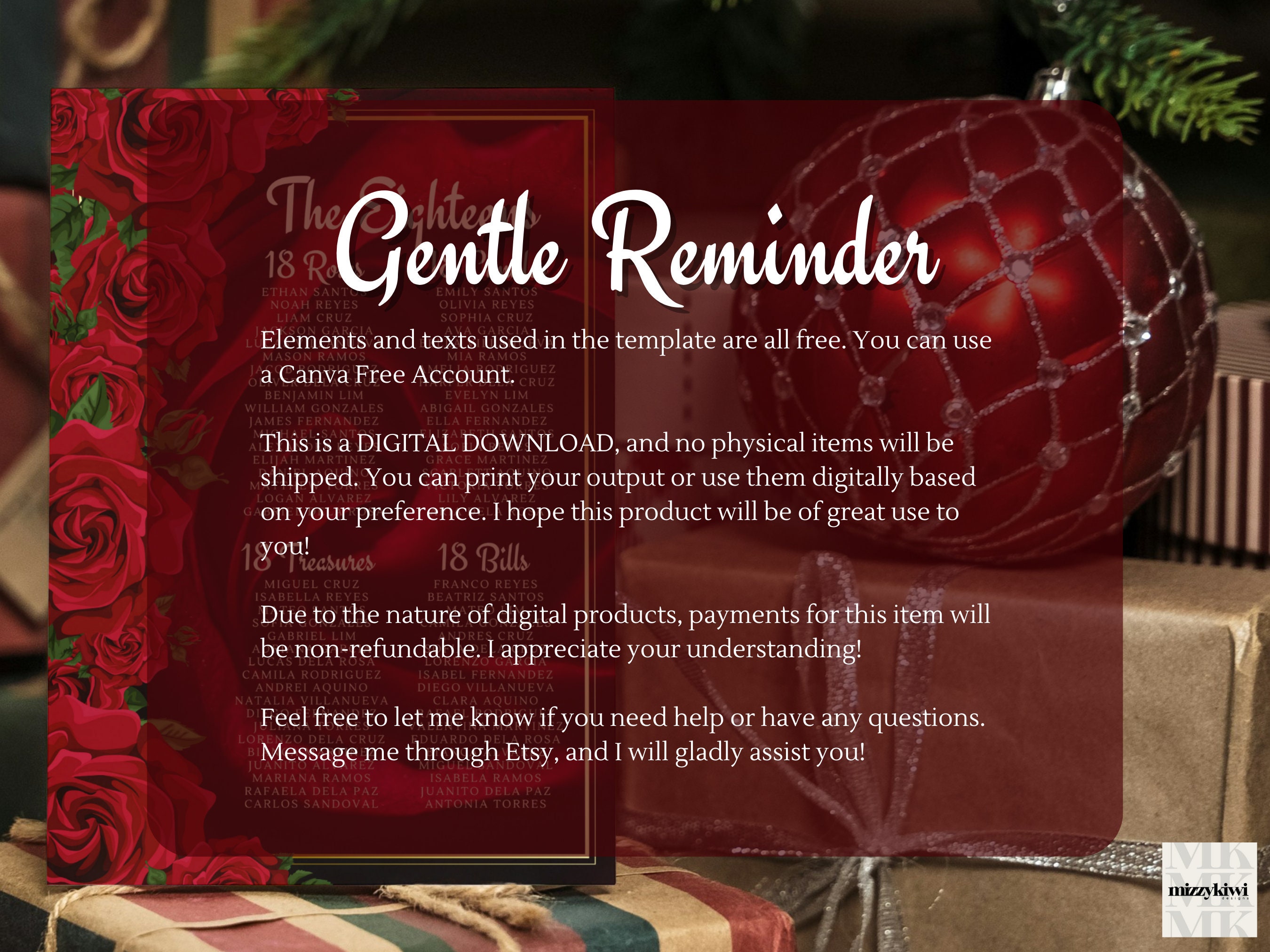 18th Birthday Invitation Card Template Full Editable Elegant Gold and ...