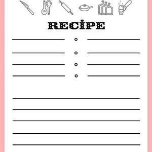 Downloadable Recipe Card for your Recipes to Enjoy with Loved Ones