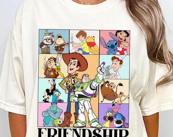 Disney Friendship The Besties Tour Shirt, Retro Disney Best Friends Shirt, Mickey and Friends Shirt, Buzz and Woody Shirt, Disneyland Shirt