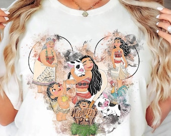 Moana Mickey Ears Shirt, Disney Moana Shirt, Cute Moana Shirt, Moana Movie T-shirt, Moana Fan Shirts, Moana Family Shirts