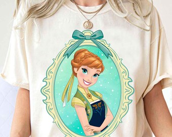 Vintage Disney Frozen Anna Princess Shirt, Princess Anna Mirror Bow Shirt, Frozen Anna Princess Tee, Frozen Anna Coquette Bow Shirt