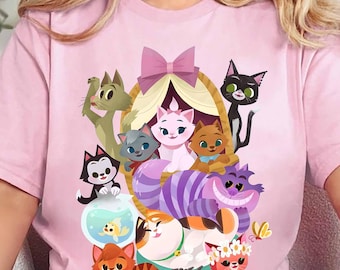Comfort Colors Disney Cats Shirt, Disney Cat Lover Tee, WDW Girls Trip Shirt, Gift for Cat Lover, Magic Kingdom T-Shirt, The Aristocats Tee