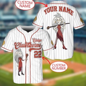 Custom Eda Clawthorne Jersey Shirt, Disney The Owl House Baseball Jersey, Eda Clawthorne Jersey,  Disney The Owl House Jersey Trip Shirt