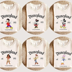 Retro Disneyland Est 1955 Shirt, Disney All Characters Shirt, Mickey And Friends Shirt, Disney Group Shirt, Disney Family Shirt, Disney Trip