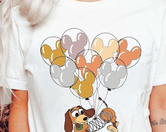 Slinky Dog with Mickey Balloons Shirt, Toy Story T-Shirt, Disney Dog Lover Gift, Disneyland Family Vacation Shirt, Magic Kingdom Tee