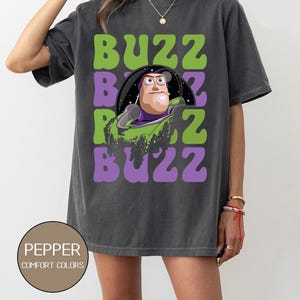 Retro Buzz Lightyear Shirt, Toy Story Pixar Disney Tee, Space Ranger Shirt, Disneyland Family Trip Matching image 3