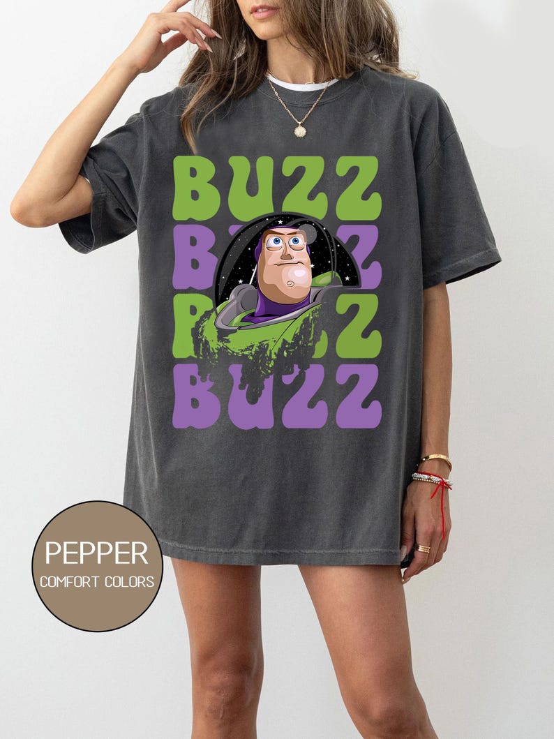 Retro Buzz Lightyear Shirt, Toy Story Pixar Disney Tee, Space Ranger Shirt, Disneyland Family Trip Matching image 3
