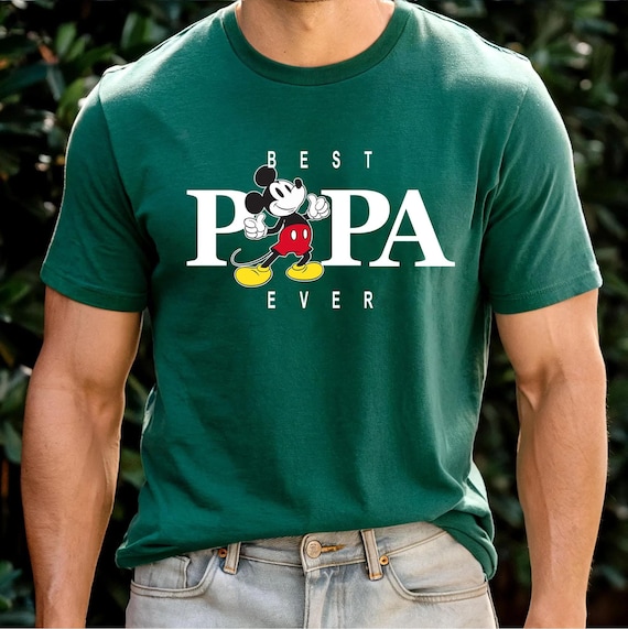 Mickey Mouse Best Papa Ever Shirt, Disney Dad Shirt, Father's Day Shirt, Great Gift Ideas Men Daddy Papa Grandfather