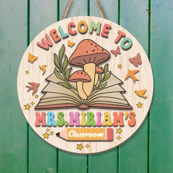 Sold Product Custom Teacher Gift Personalized 3D Teacher Door Hanger ...