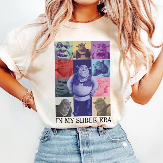 In My Shrek Era Shirt, Shrek Funny Trending Shirt, Fiona and Shrek Tshirt, Funny Shrek Trending Tee, Shrek Face Meme Shirt