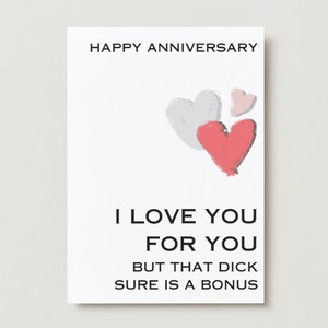 Printable Naughty Anniversary Card, Card for Husband, boyfriend, partner, Dirty Anniversary Card, X-rated card for him, husband, boyfriend